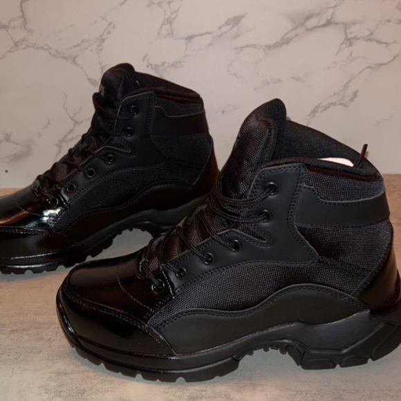 MENS NWT LA Police Gear Black Boots - Picture 4 of 8